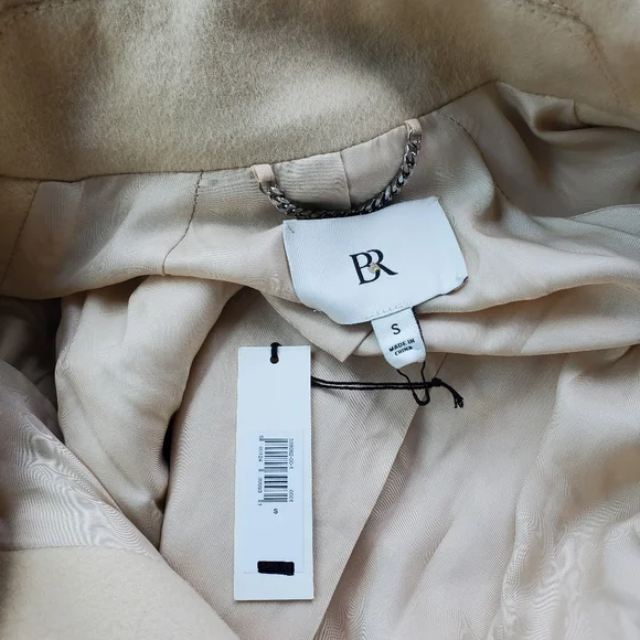 SOLD❣️NWT Banana Republic Double Faced Wool Blend Peacoat Size Small - Picture 9 of 9